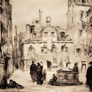 Émile Bernard "Street Scene in Venice"