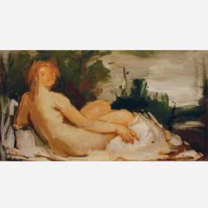 Pierre Jérôme, Nude with Sheet