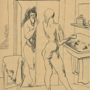 André Tondu Two Models at the Sink