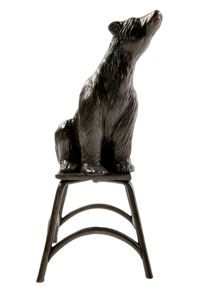 Damien Colcombet, Polar Bear Sat on a Stool