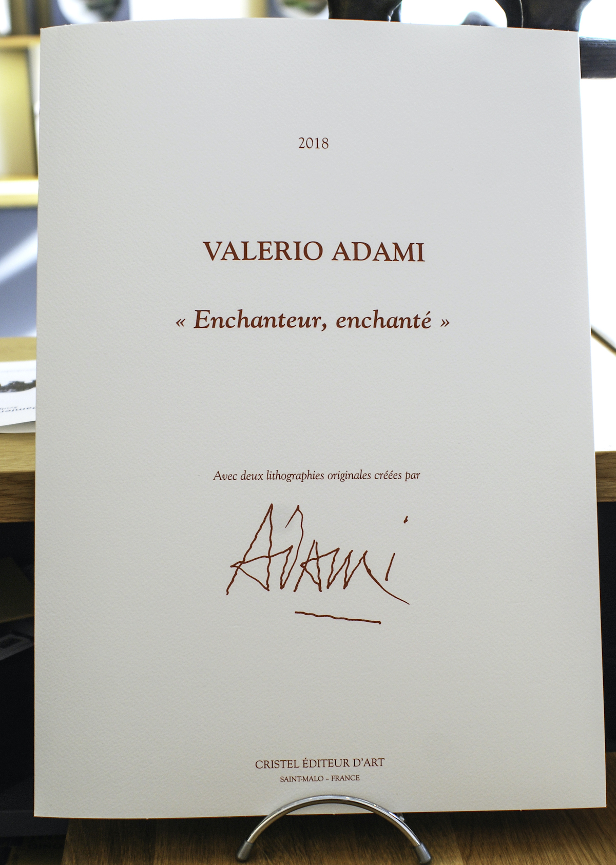 Portfolio Valerio Adami Saint-Malo "Enchanteur. Enchanté" lithographies Centre Cristel Éditeur d'Art