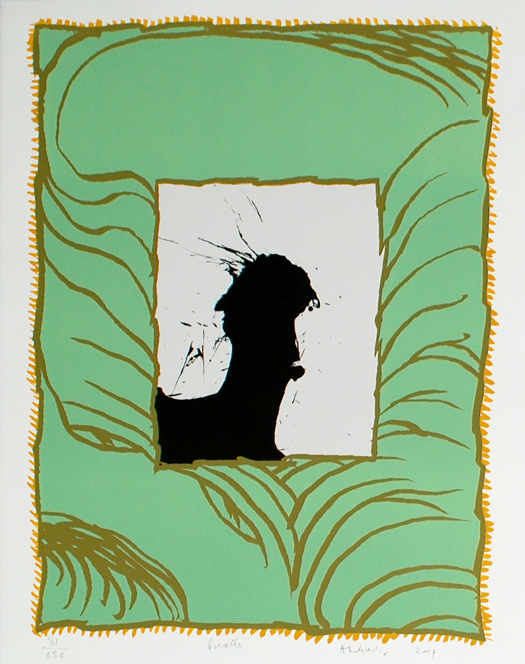 Pierre Alechinsky Jours Ouvrables 4 lithographie