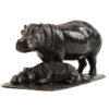 Femelle hippopotame et son petit