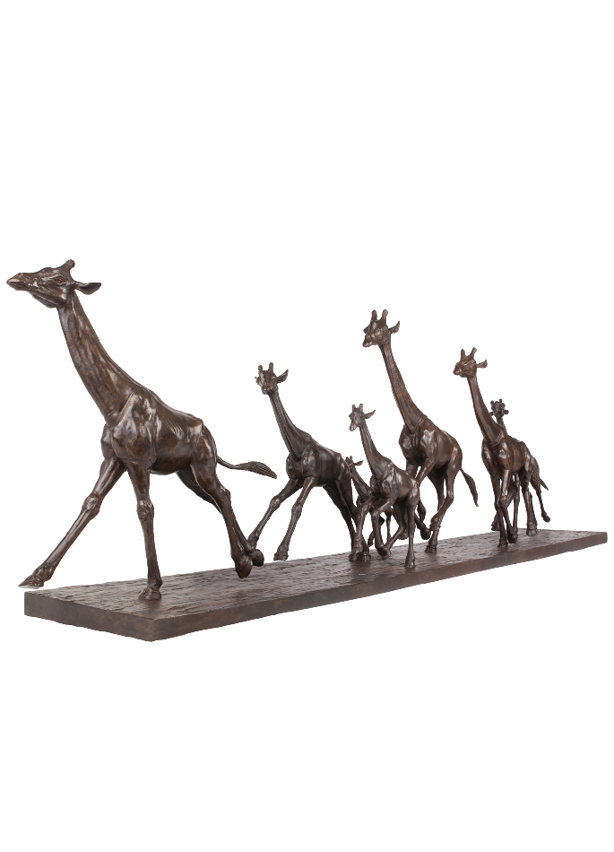 Galloping Giraffes by Damien Colcombet