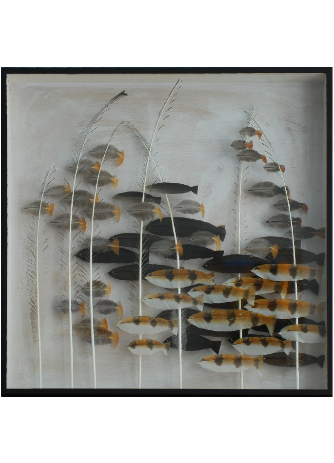 Anne Limbour work fish feather Aquatic Steppe