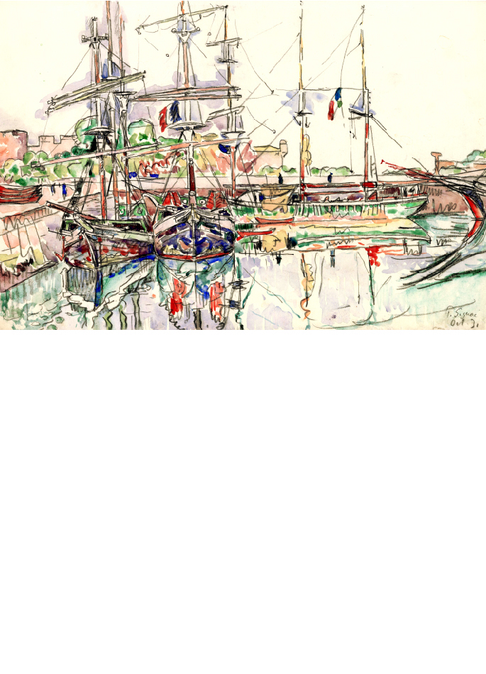 paul-signac-aquarelle-saint-malo-port