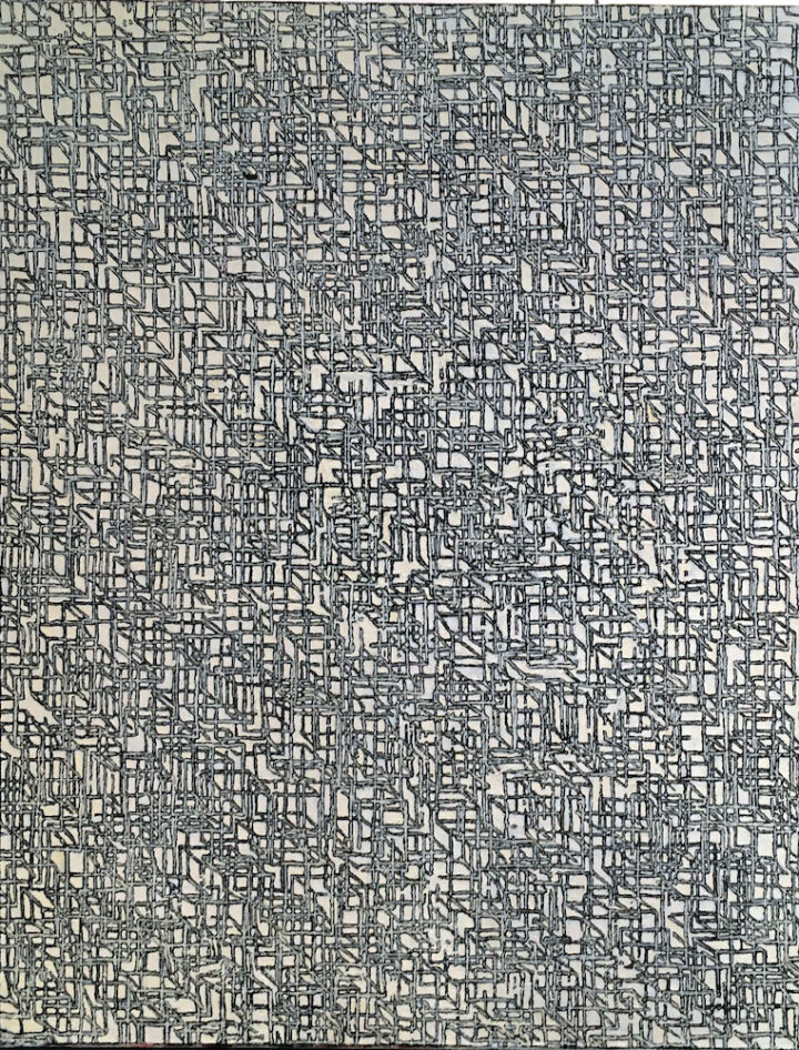 Jacky Lézin acrylique Sans titre 6 Centre Cristel Éditeur d'Art - Saint-Malo