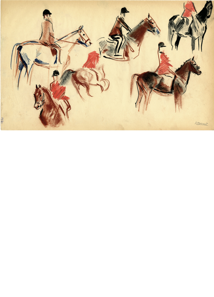 Albert Brenet drawing Horse Show 1