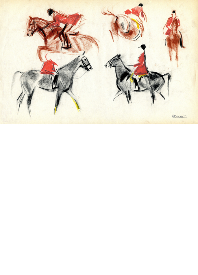 Albert Brenet drawing Horse Show 2