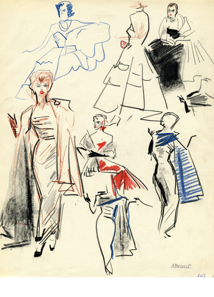 Albert Brenet dessin Défilé de mode 2