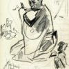 Albert Brenet dessin Japon. Figures de théâtre 4