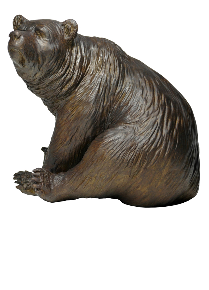 Damien Colcombet bronze Seating Brown Bear