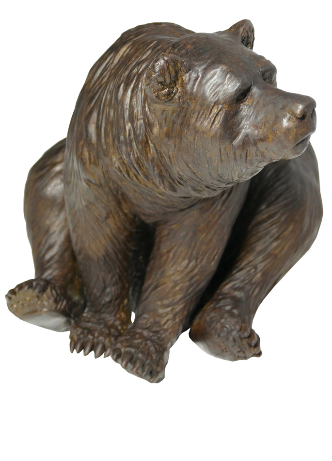 Damien Colcombet bronze Seating Brown Bear