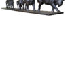 Damien Colcombet animal bronze Galoping American Bisons