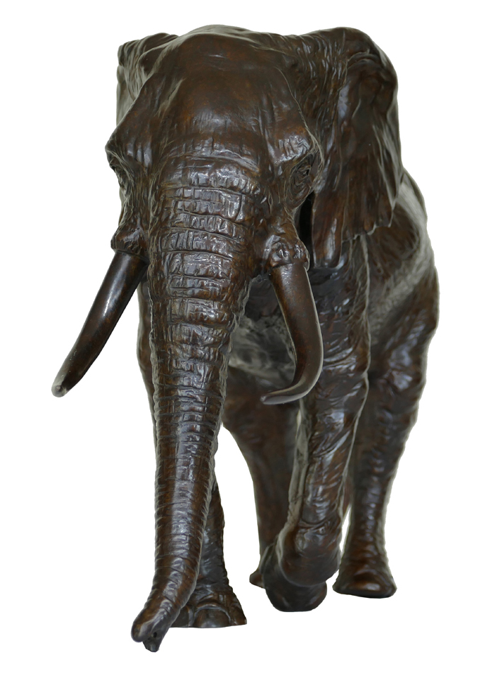 Damien Colcombet Sixième éléphant Bronze animalier