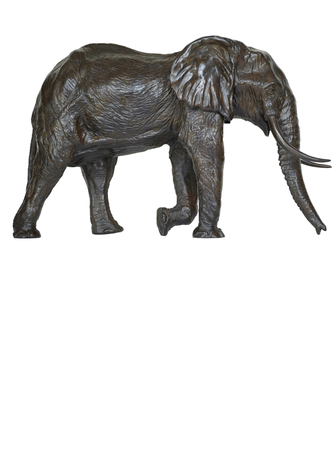 Damien Colcombet Sixième éléphant Bronze animalier