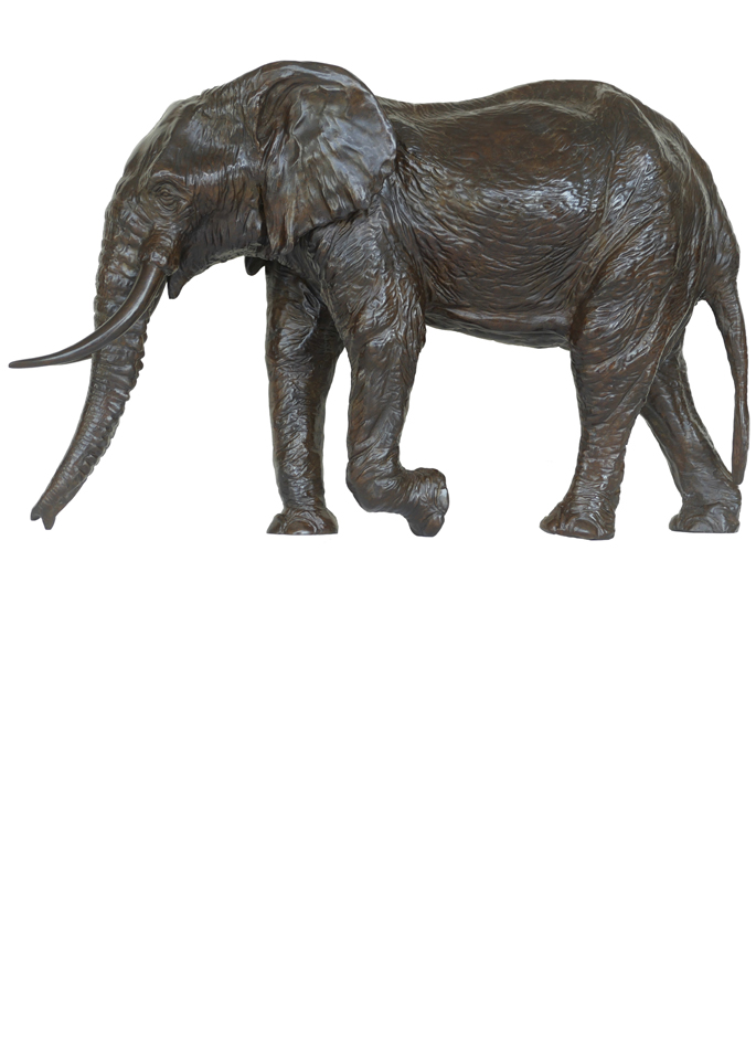 Damien Colcombet Sixième éléphant Bronze animalier