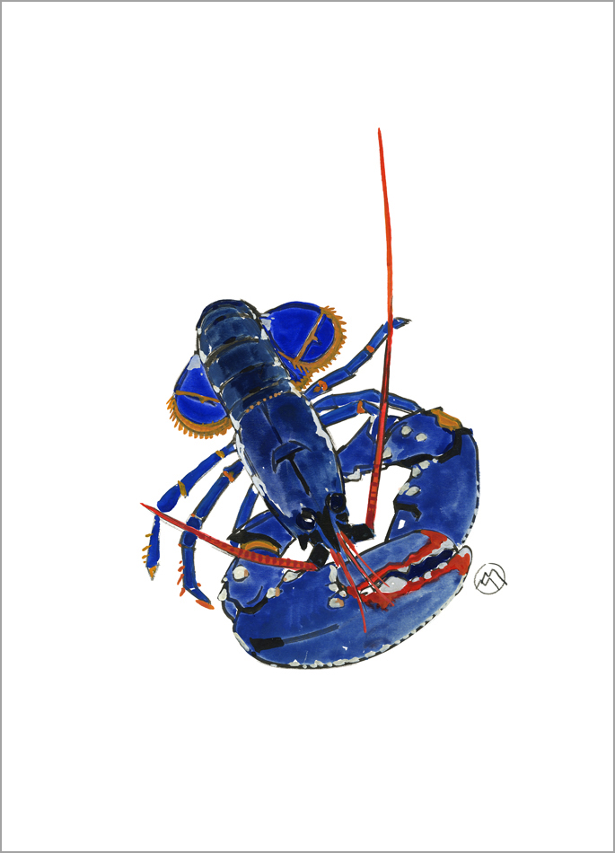Mathurin Méheut print The Sloping Lobster Colette
