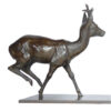 Damien Colcombet bronze animalier Chevreuil sautant 2