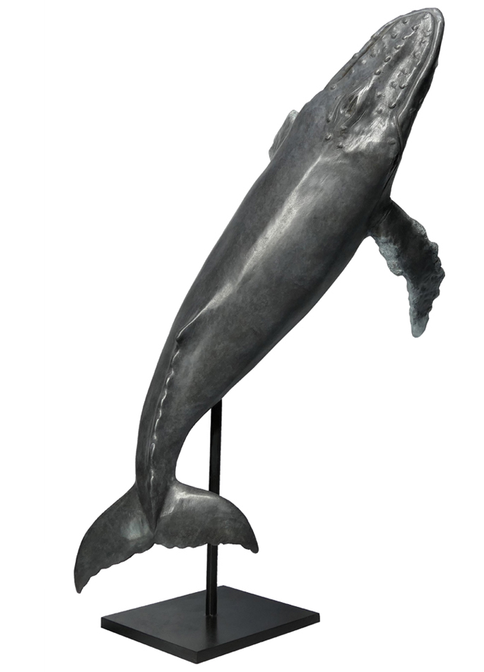 Damien Colcombet bronze Baleine à bosse sautant