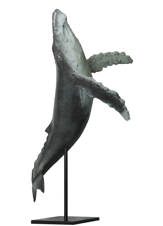 Damien Colcombet bronze Jumping humpback whale