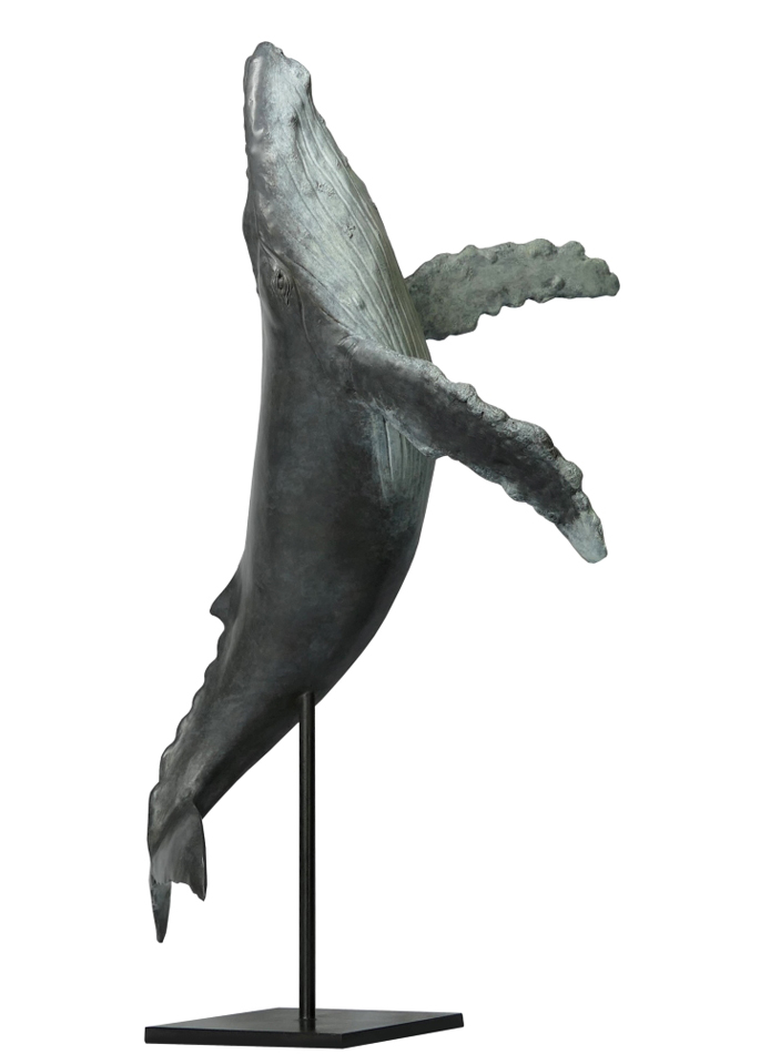 Damien Colcombet bronze Baleine à bosse sautant