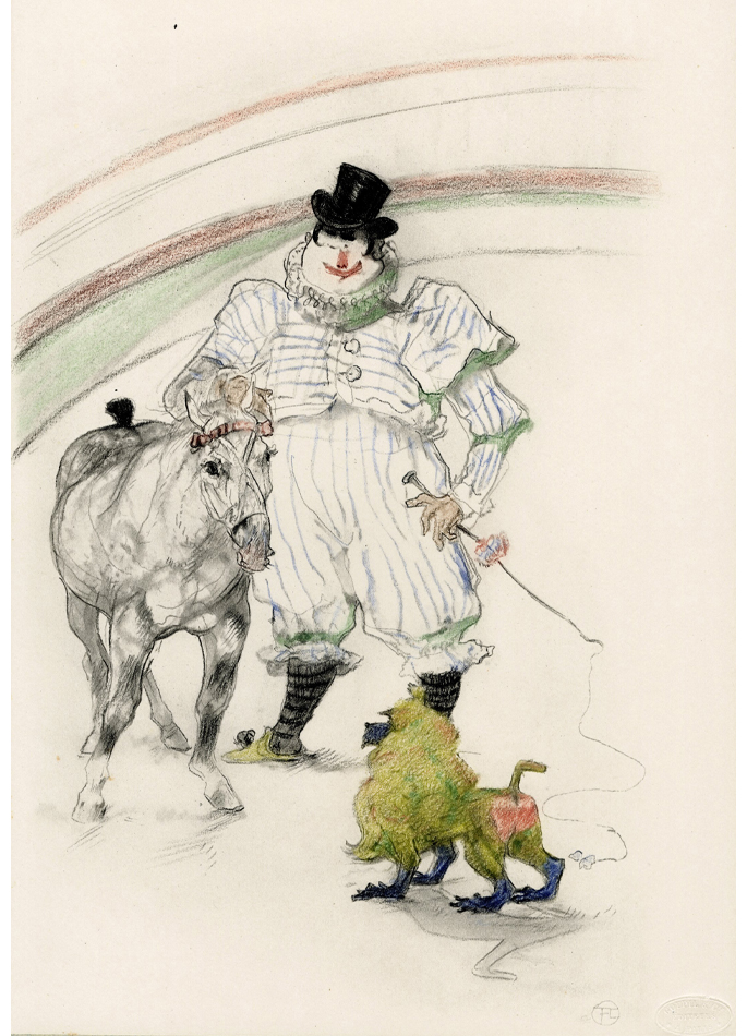 Toulouse-Lautrec Cheval et singe dressés