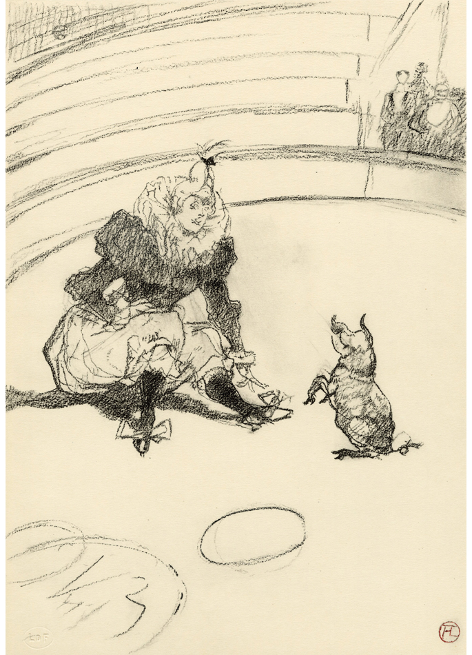 Toulouse-Lautrec Clownesse et cochon