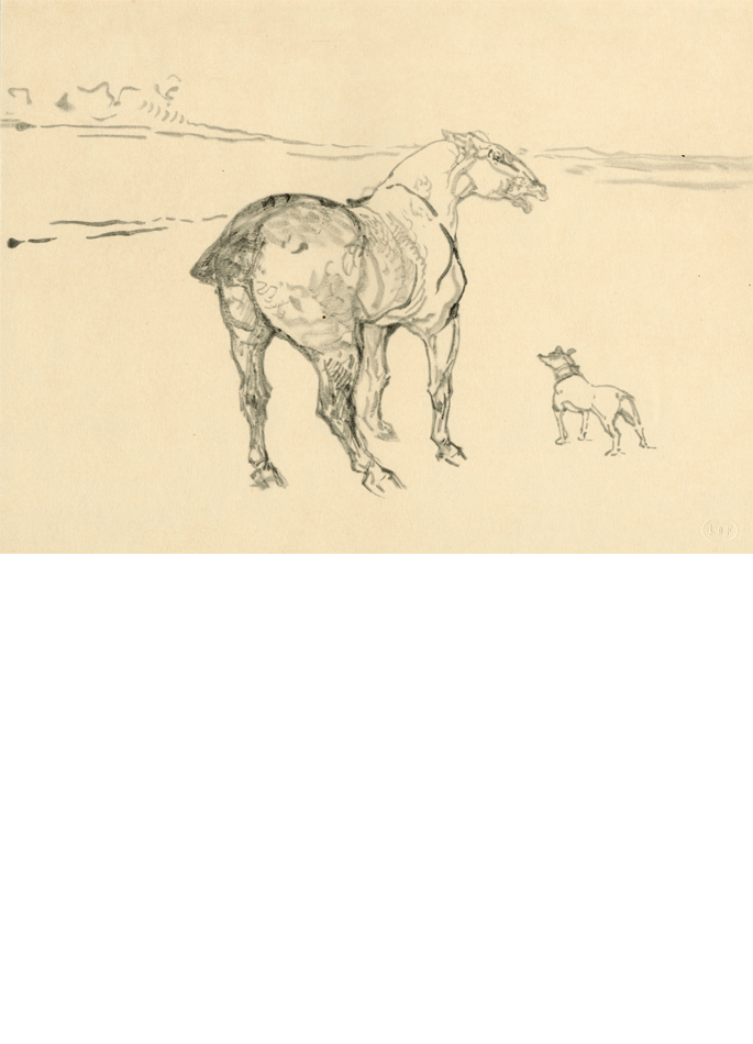 Toulouse-Lautrec A Small Cob and a Fox-Terrier
