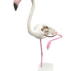 Hervé Bédouin Flamant rose 60 sculpture bois plâtre et métal