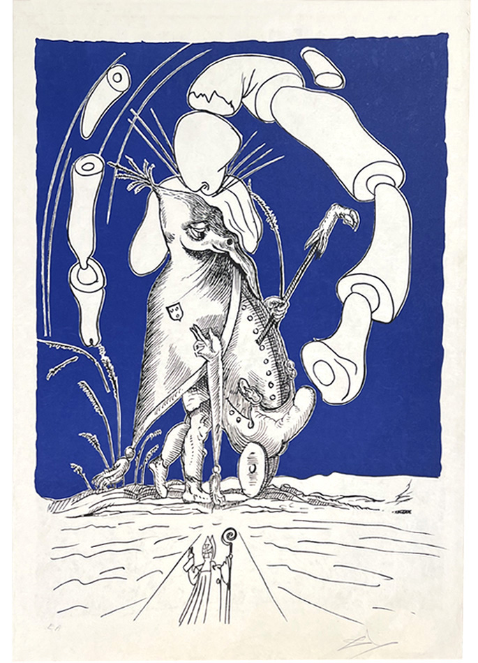 Dalí - Les songes drolatiques de Pantagruel Rabelais lithographie
