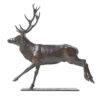 Damien Colcombet Grand cerf courant sculpture animalière bronze