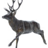 Damien Colcombet Grand cerf courant sculpture animalière bronze