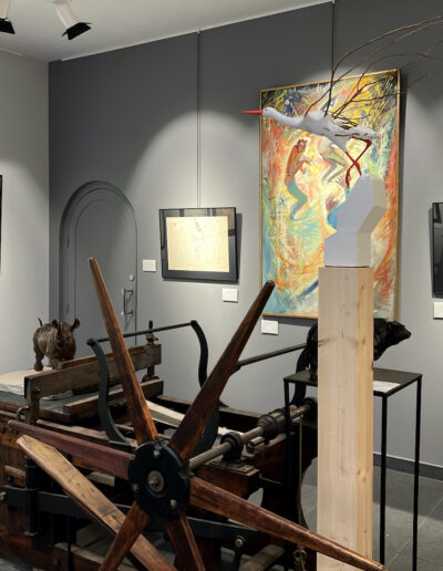 Exposition Raymon Moretti Le Trait du génie au Centre Cristel Éditeur d'Art à Saint-Malo en Bretagne (dessins, peintures...)