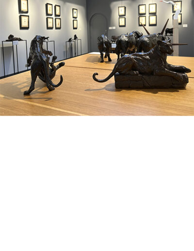 Exposition Centre Cristel Éditeur d'Art à Saint-Malo La Grande Parade des chats Damien Colcombet & Leonor Fini