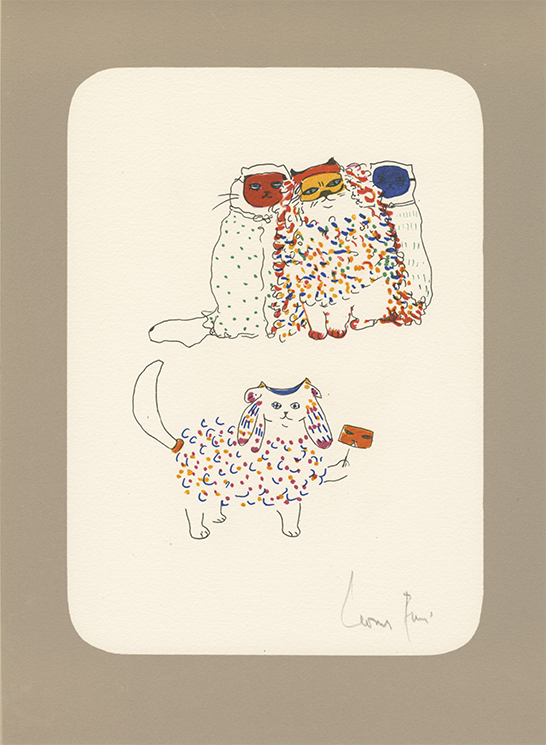 Leonor Fini La Grande Parade des chats lithographies