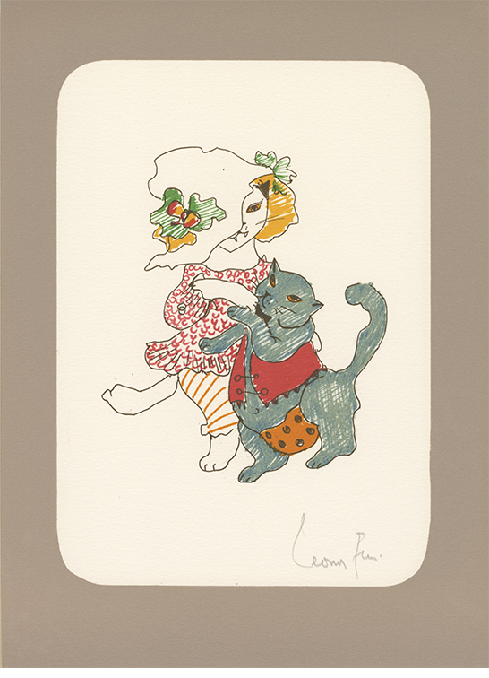 Leonor Fini La Grande Parade des chats lithographies