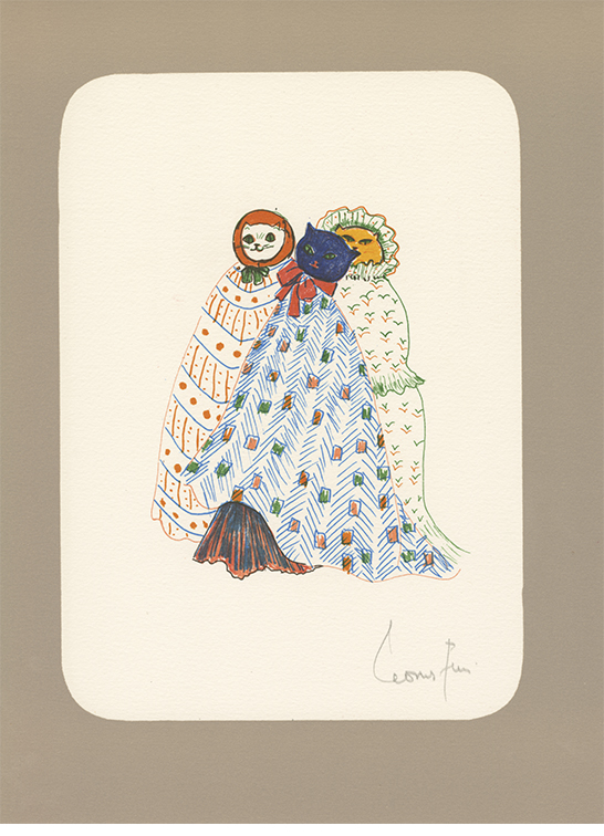 Leonor Fini La Grande Parade des chats lithographies