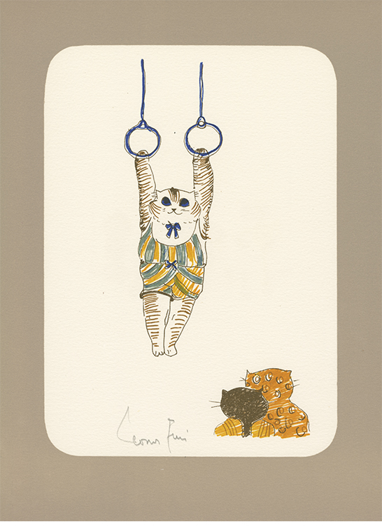 Leonor Fini La Grande Parade des chats lithographies