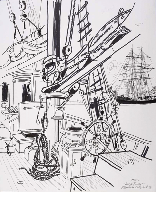 Exposition Alain Bailhache A bord du Provident Saint-Malo Centre Cristel Éditeur d'Art Saint-Malo