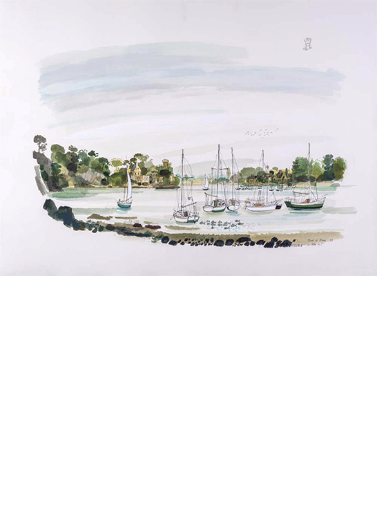 Exposition Alain Bailhache Bord de Rance Bretagne Centre Cristel Éditeur d'Art Saint-Malo