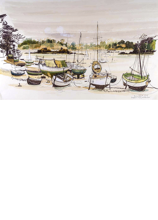 Exposition Alain Bailhache Bords de Rance Centre Cristel Éditeur d'Art Saint-Malo