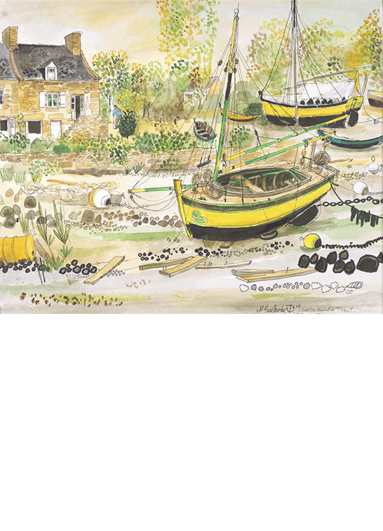 Exposition Alain Bailhache Chantier naval du Tanet Centre Cristel Éditeur d'Art Saint-Malo