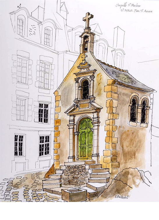 Exposition Alain Bailhache Chapelle Saint-Maclou Saint-Malo Bretagne Centre Cristel Éditeur d'Art Saint-Malo