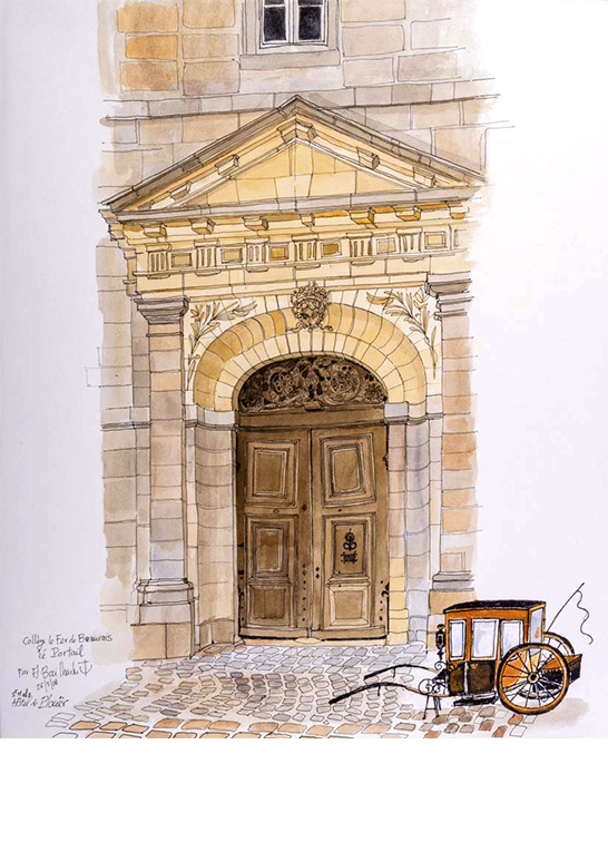 Exposition Alain Bailhache Collège Le Fer de Beauvais Saint-Malo Bretagne Centre Cristel Éditeur d'Art Saint-Malo