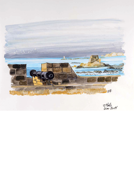 Exposition Alain Bailhache Depuis les remparts Saint-Malo Bretagne Centre Cristel Éditeur d'Art Saint-Malo