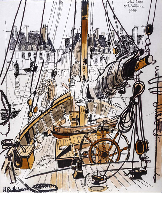 Exposition Alain Bailhache Détails marins Saint-Malo Centre Cristel Éditeur d'Art Saint-Malo