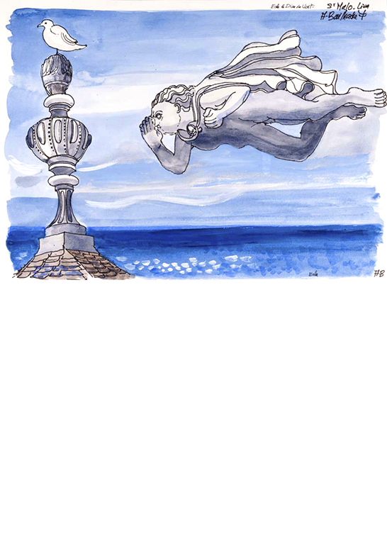 Exposition Alain Bailhache Eole Dieu du vent Saint-Malo Bretagne Centre Cristel Éditeur d'Art Saint-Malo