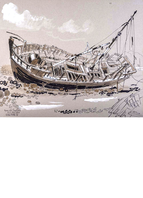 Exposition Alain Bailhache Épave à La Richardais Bretagne Centre Cristel Éditeur d'Art Saint-Malo
