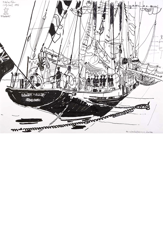 Exposition Alain Bailhache Le Malcom Miller Cutty Sark 1994 Saint-Malo Centre Cristel Éditeur d'Art Saint-Malo